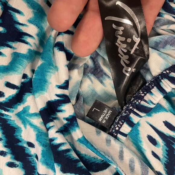 Trixxi Womens Maxi Sundress Sleeveless Elastic Waist Multicolor Size Large - Picture 8 of 9